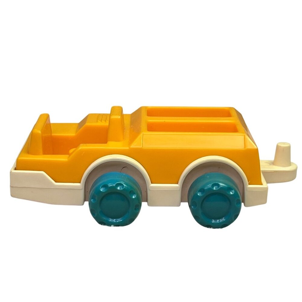 Vintage Lil Playmates Airport Baggage Car Yellow Playset Accessory 1984
